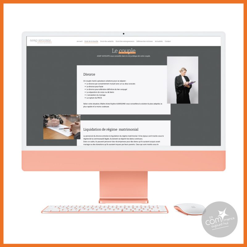 Création de site internet à Douai asap avocats