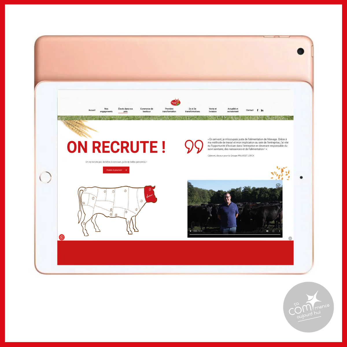 Création de site internet carrière à Douai pruvost leroy