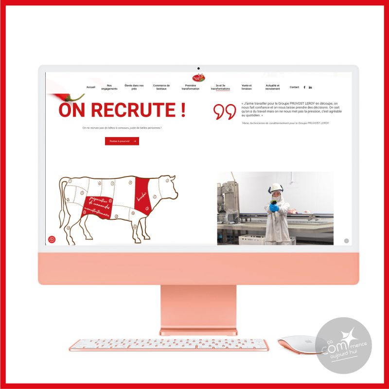 Création de site internet carrière à Douai pruvost leroy