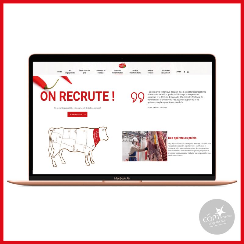 Création de site internet carrière à Douai pruvost leroy