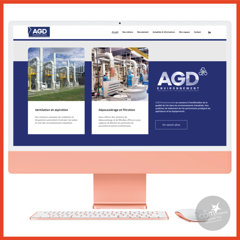 adaptation de votre site web a votre activité AGC environnement et industrie