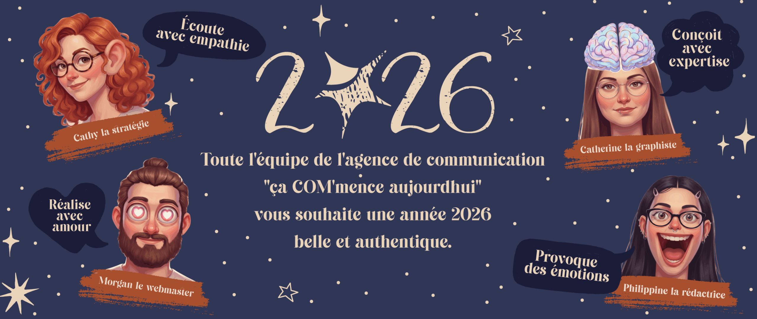 bonne année 2026 ca com'mence aujourd'hui agence de comm de douai