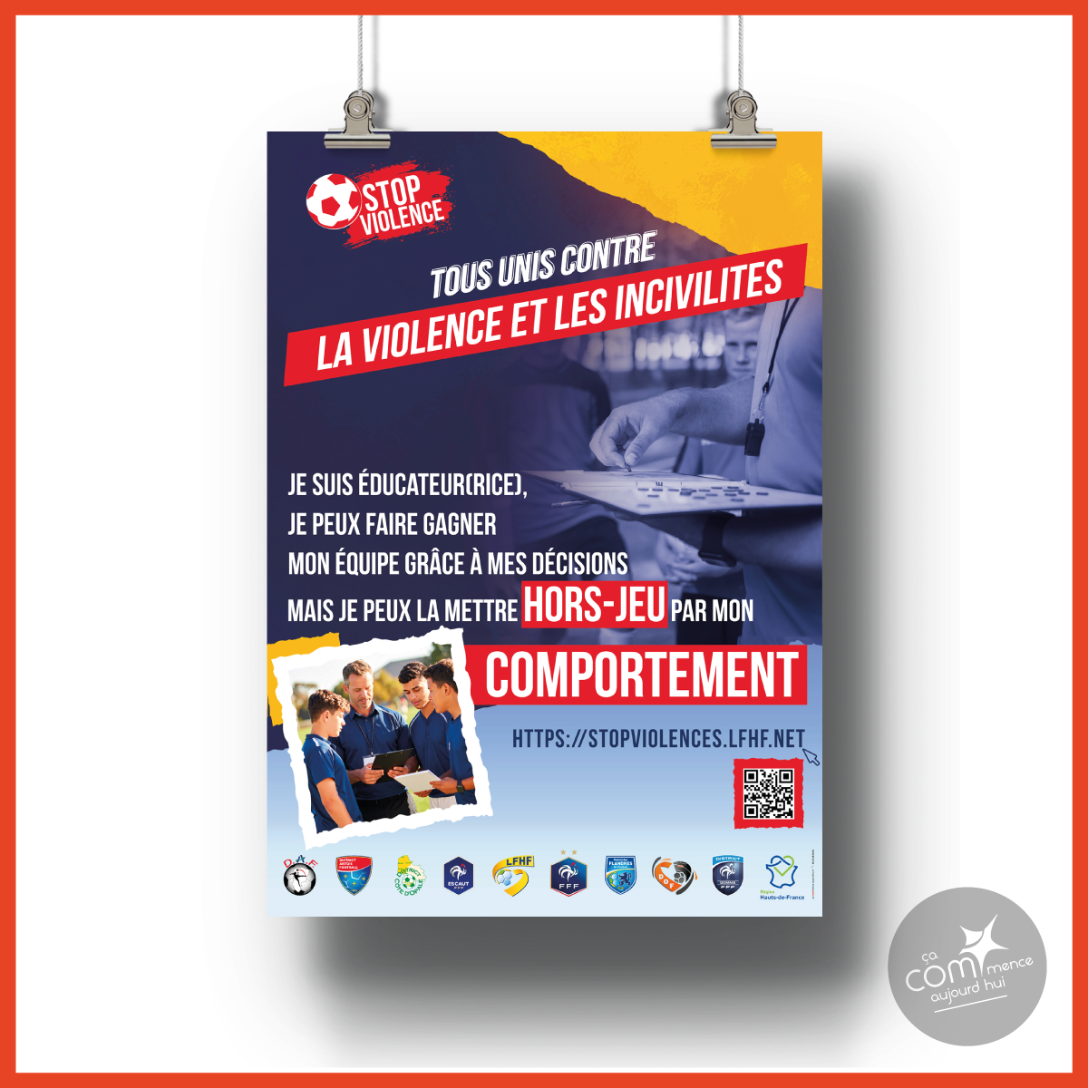 Campagne STOP VIOLENCE ligue de football des hauts-de-france